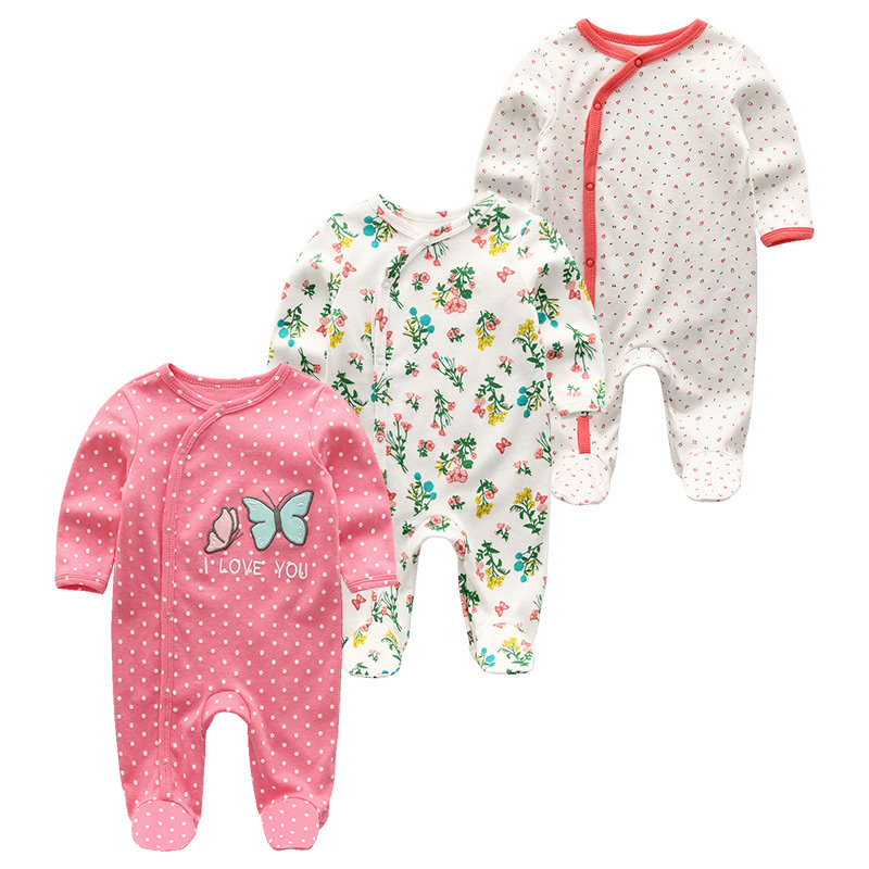 Baby Clothing Cheap - 0-12Months Baby Rompers Newborn Girls&Boys 100%Cotton