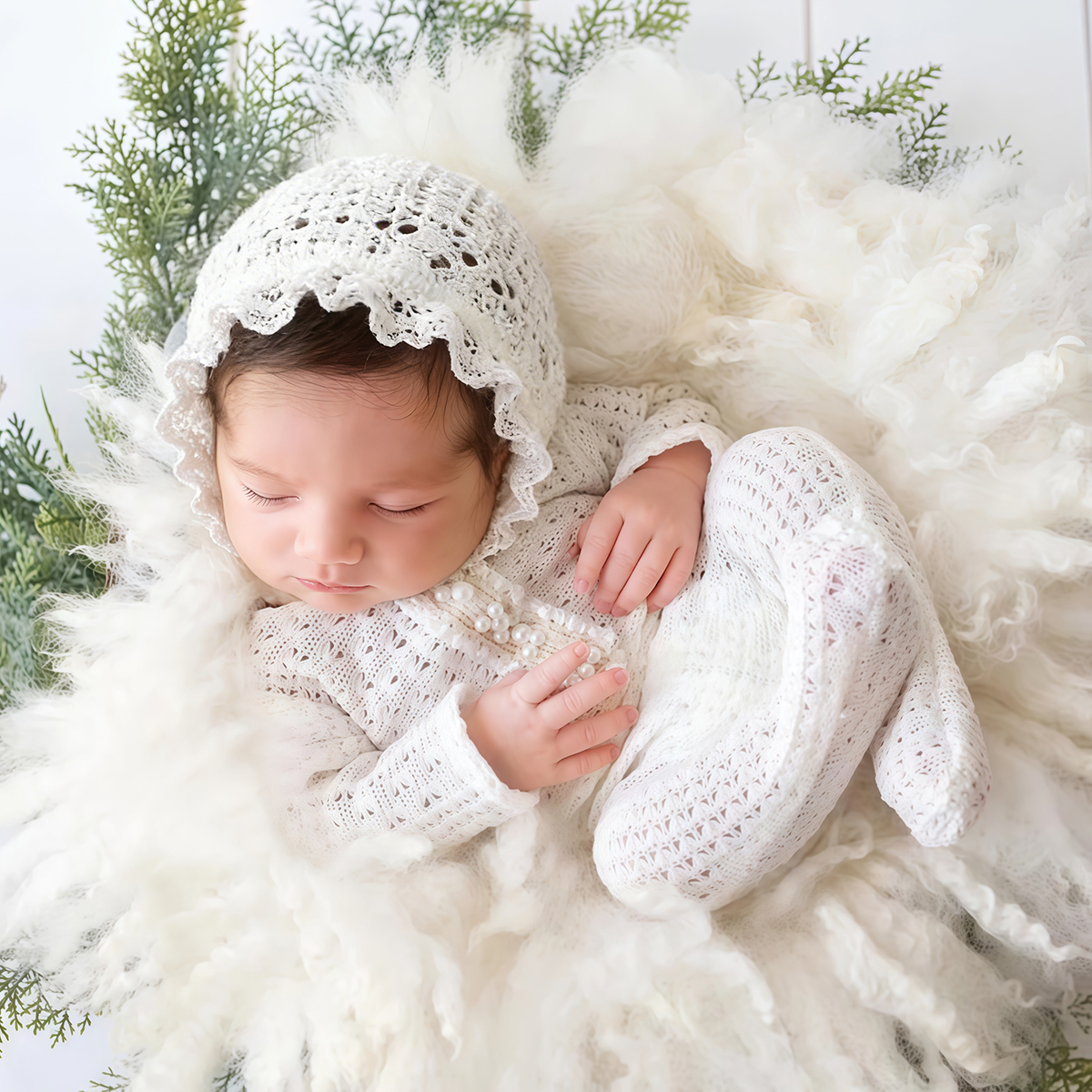 Baby Clothing Brand - Ylsteed 2Pcs Newborn Photography Romper Footed