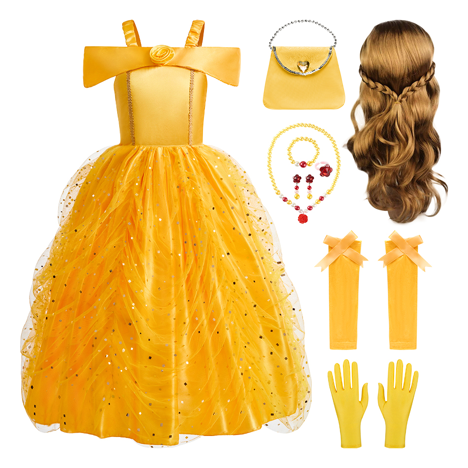 Baby Clothing Checklist - Baby Girl Halloween Belle Princess Dresses