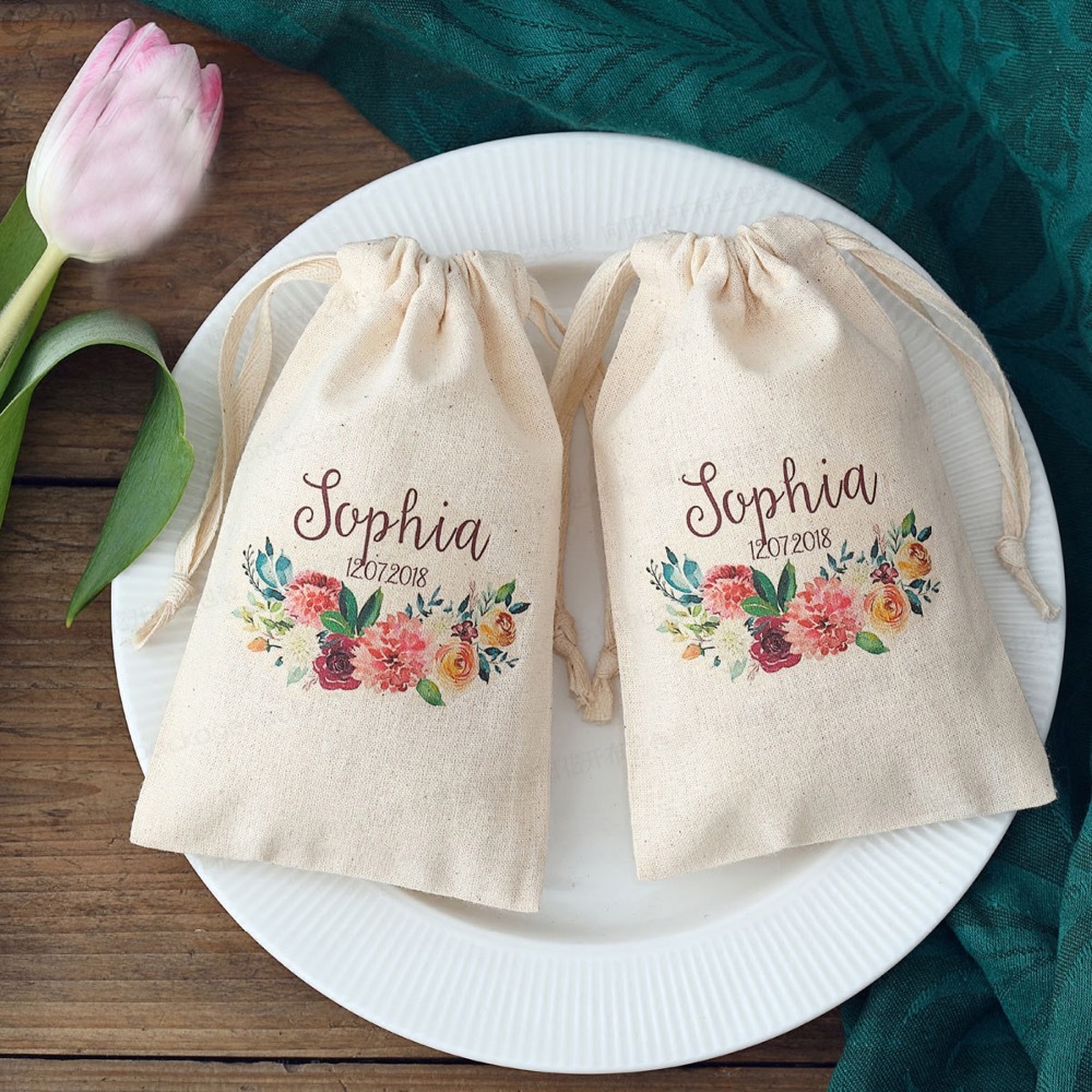 100pcs Custom Name Logo Weddin - Baby Clothing Names ulasan dan harga
