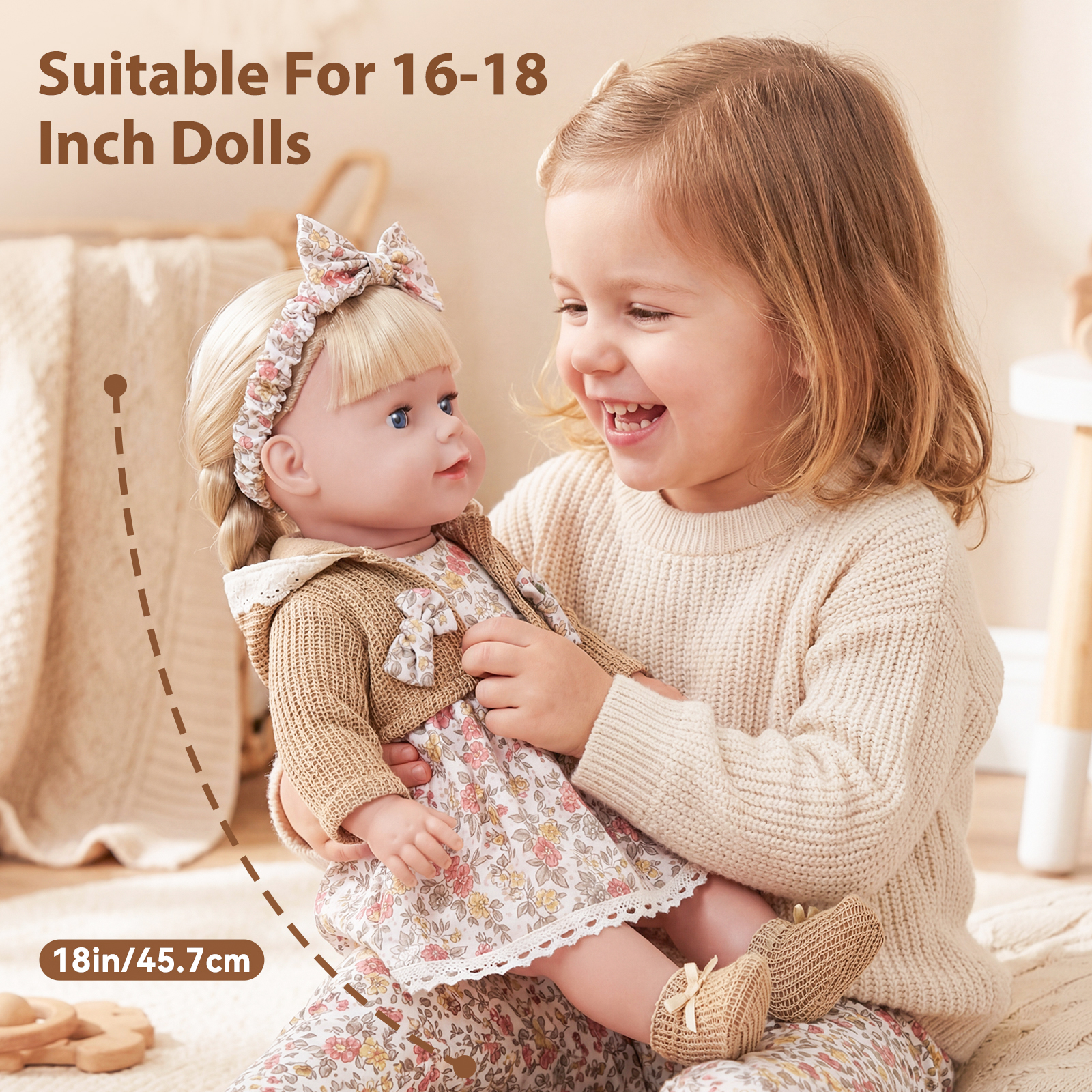 Cute Doll Clothes for 16-18 In - Toddler Sock Set ulasan dan harga