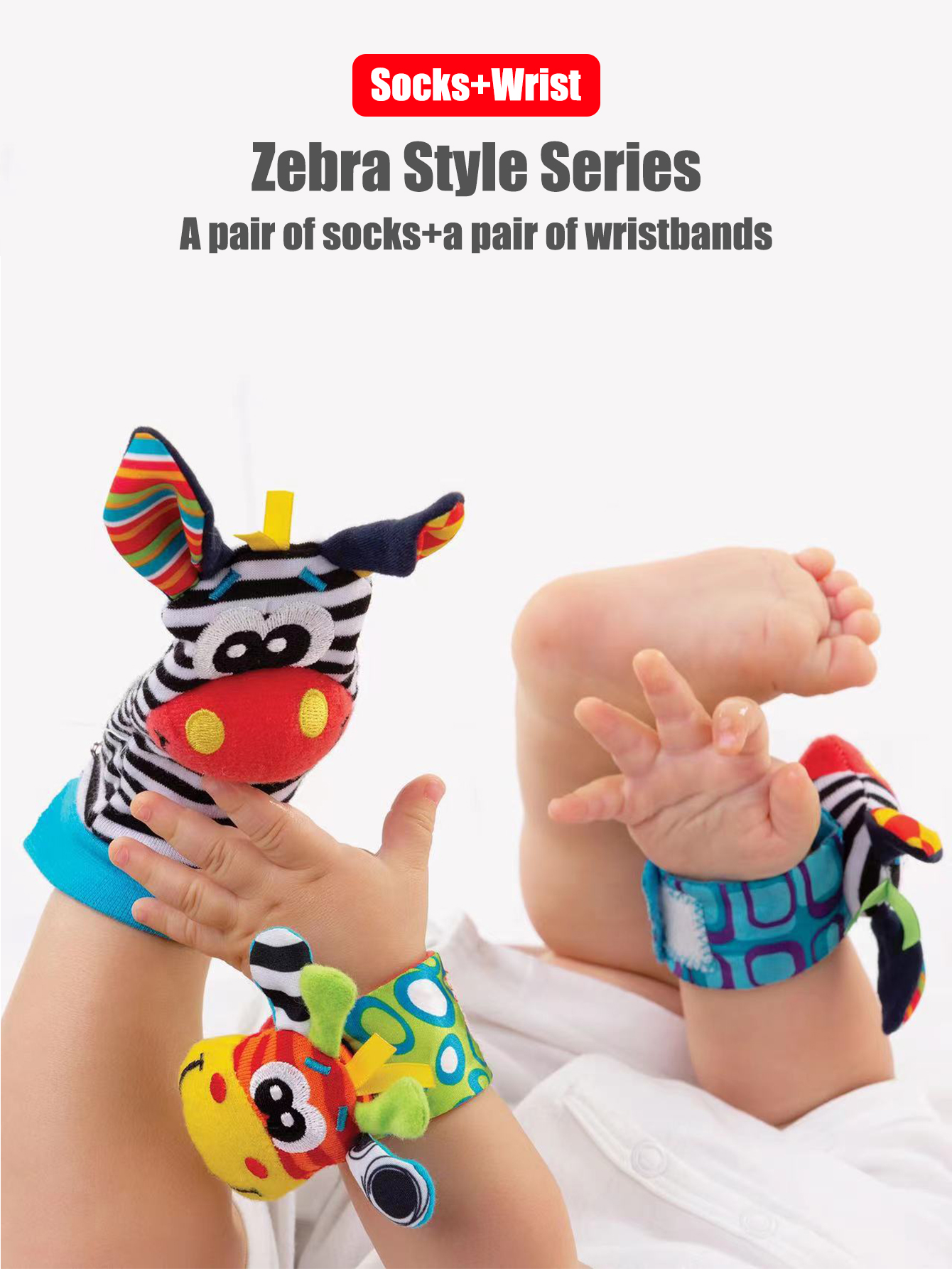 4pcs/Set Baby Infant Wrist Rat - Toddler Sock Set ulasan dan harga