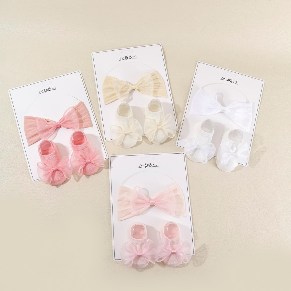 2 Pcs/Set Toddler Lace Bows El - Toddler Sock Set ulasan dan harga