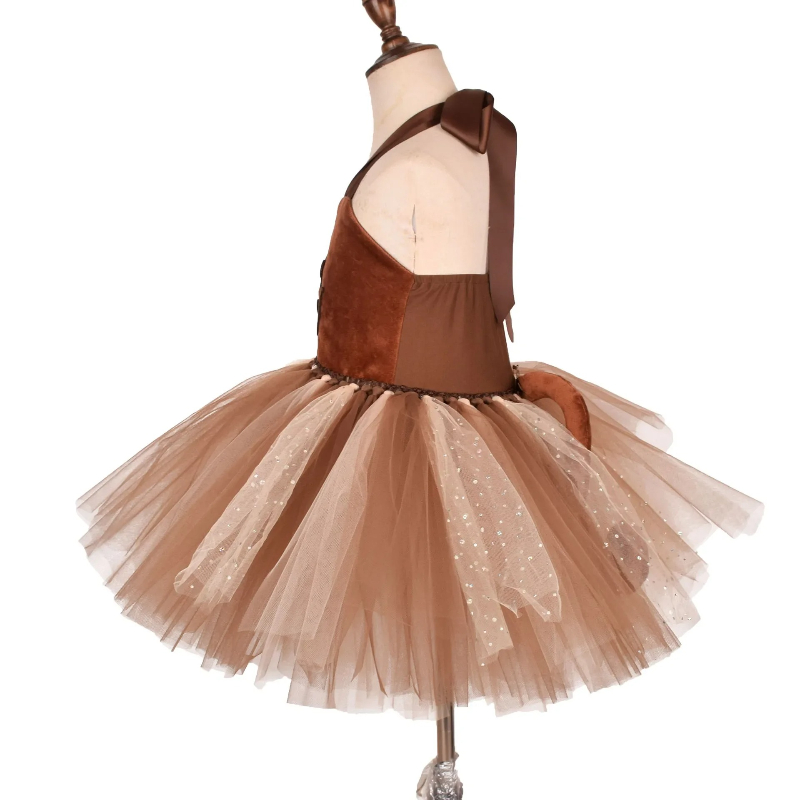 Brown Monkey Tutu Dress for Ba - Baby Clothing For Girls ulasan dan harga
