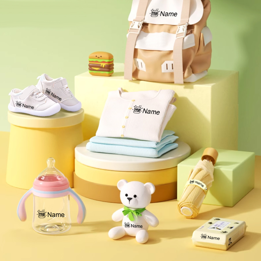 Customized name stamp gift kaw - Baby Clothing Names ulasan dan harga