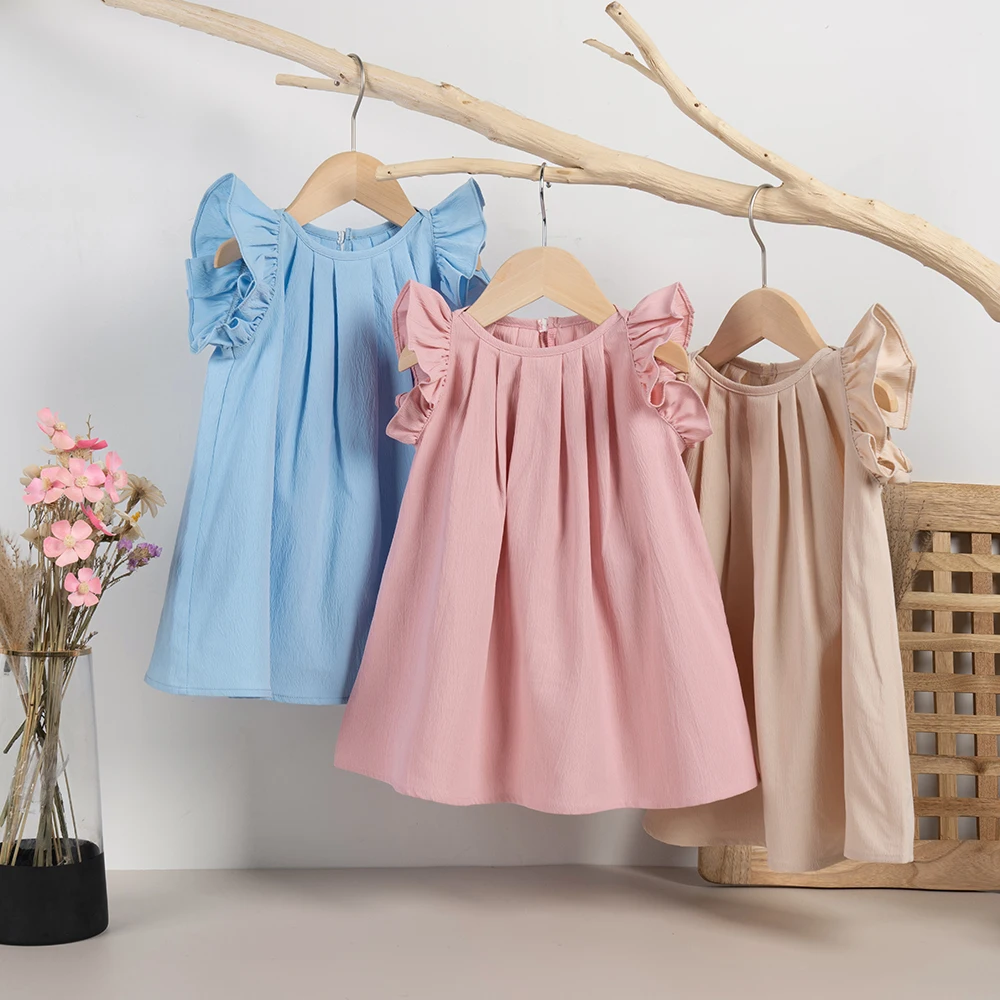 Summer Baby Girl Dress Solid C - Baby Clothing Cheap ulasan dan harga