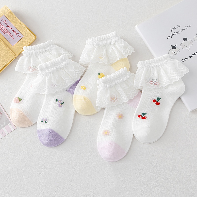 5Pairs/Set Children Cotton Mes - Toddler Sock Set ulasan dan harga