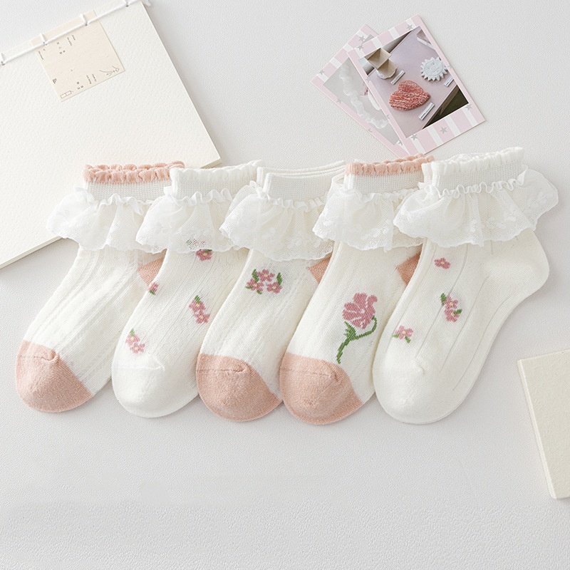 5Pairs/Set Children Cotton Mes - Toddler Sock Set ulasan dan harga