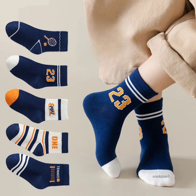 5Pairs/Lot  Kids Socks With Gr - Toddler Sock Set ulasan dan harga