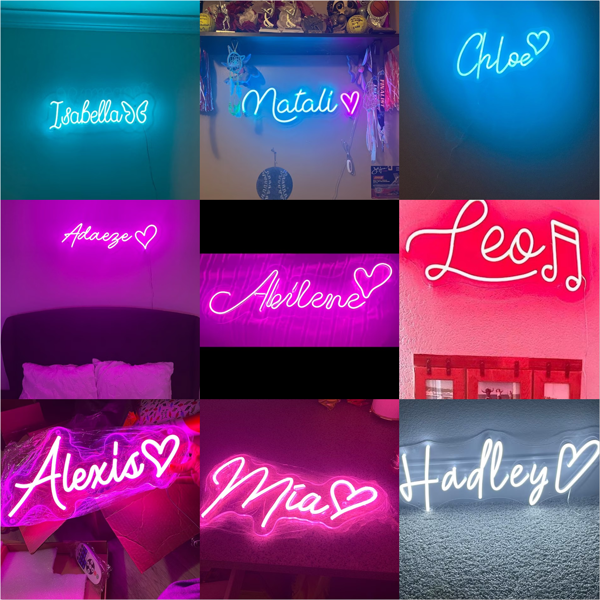 Custom Neon Sign LED Light, Ba - Baby Clothing Names ulasan dan harga