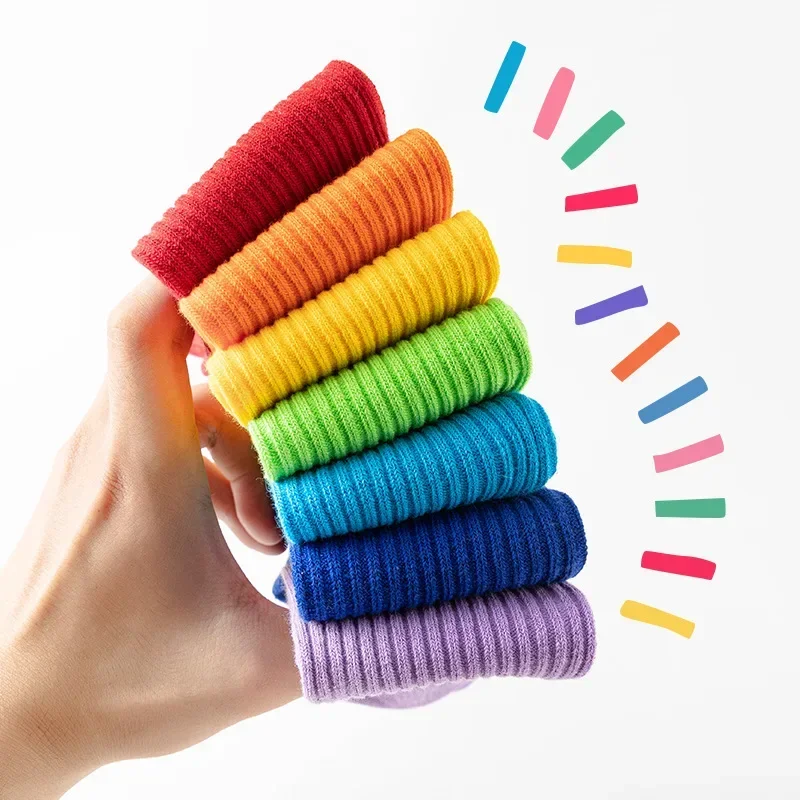 Boy Girl Mid-Calf Ribbed Strip - Toddler Sock Set ulasan dan harga