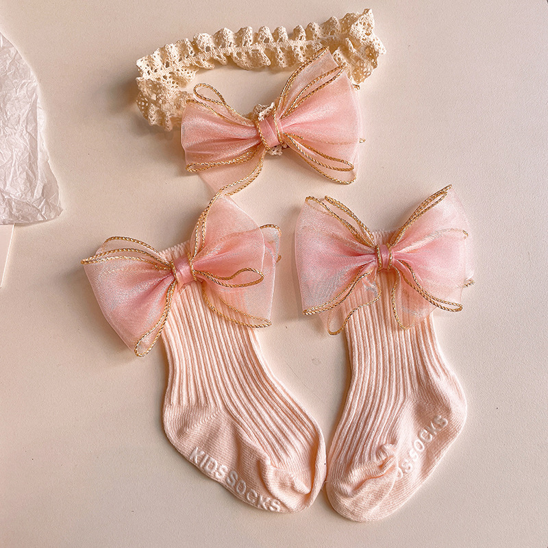 Baby Lace Headband with Ruffle - Toddler Sock Set ulasan dan harga