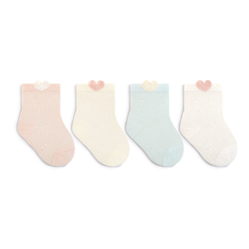 4pair/set Summer Infant Baby G - Toddler Sock Set ulasan dan harga