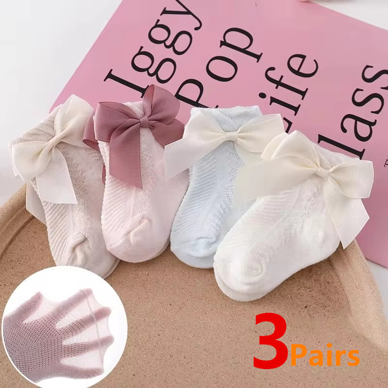 3Pairs/Lot Summer Baby Mesh So - Toddler Sock Set ulasan dan harga