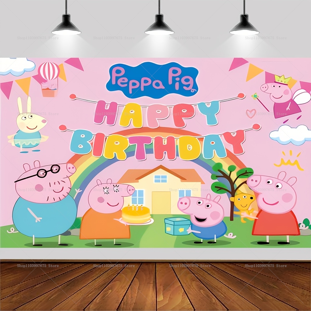 Custom Name Cartoon Peppa Pig  - Baby Clothing Names ulasan dan harga
