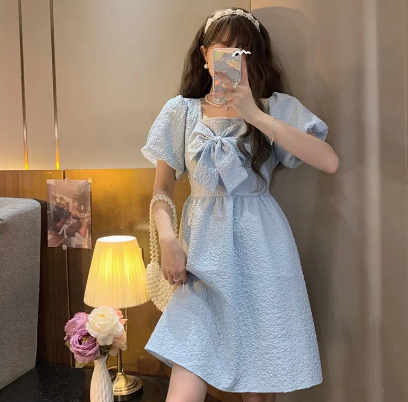 Casual Puff Sleeve Fairy Dress - Baby Clothing Cheap ulasan dan harga
