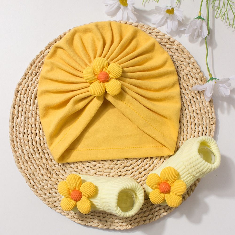 Sweet Big Flower Baby Hat Sock - Toddler Sock Set ulasan dan harga